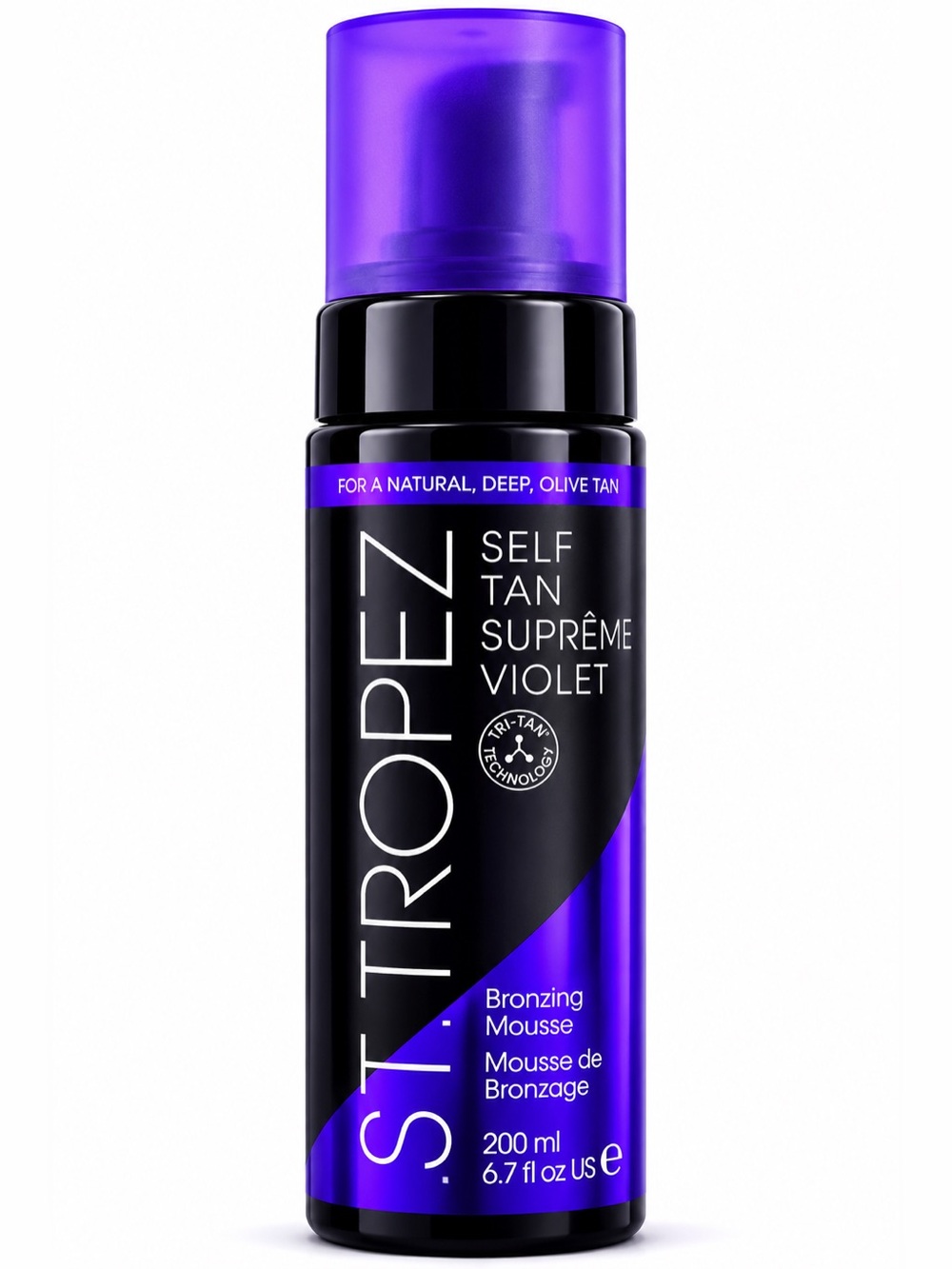 St. Tropez Self Tan Suprême Violet Bronzing Mousse Ultra Dark Olive Tan NEW